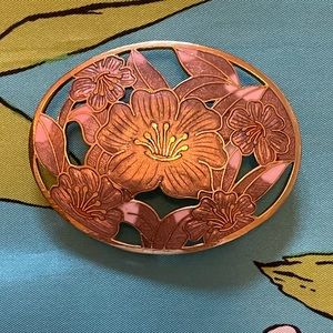 Gorgeous Vintage Belt Buckle Cover or Scarf Holder